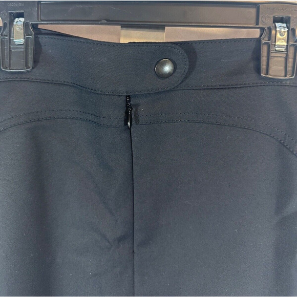 Akris Punto Black Knee Length Pencil Skirt Size 10 Career Stretch Lined A55 - Picture 3 of 8